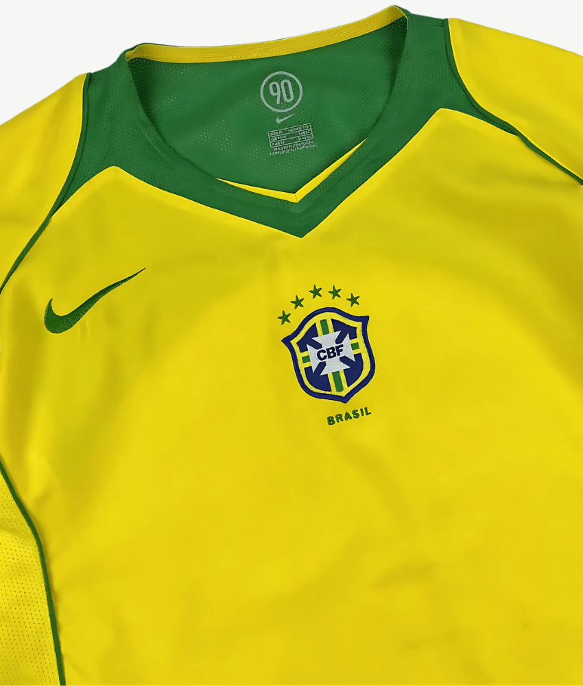 BRAZIL 2004 RETRO HOME SHIRT