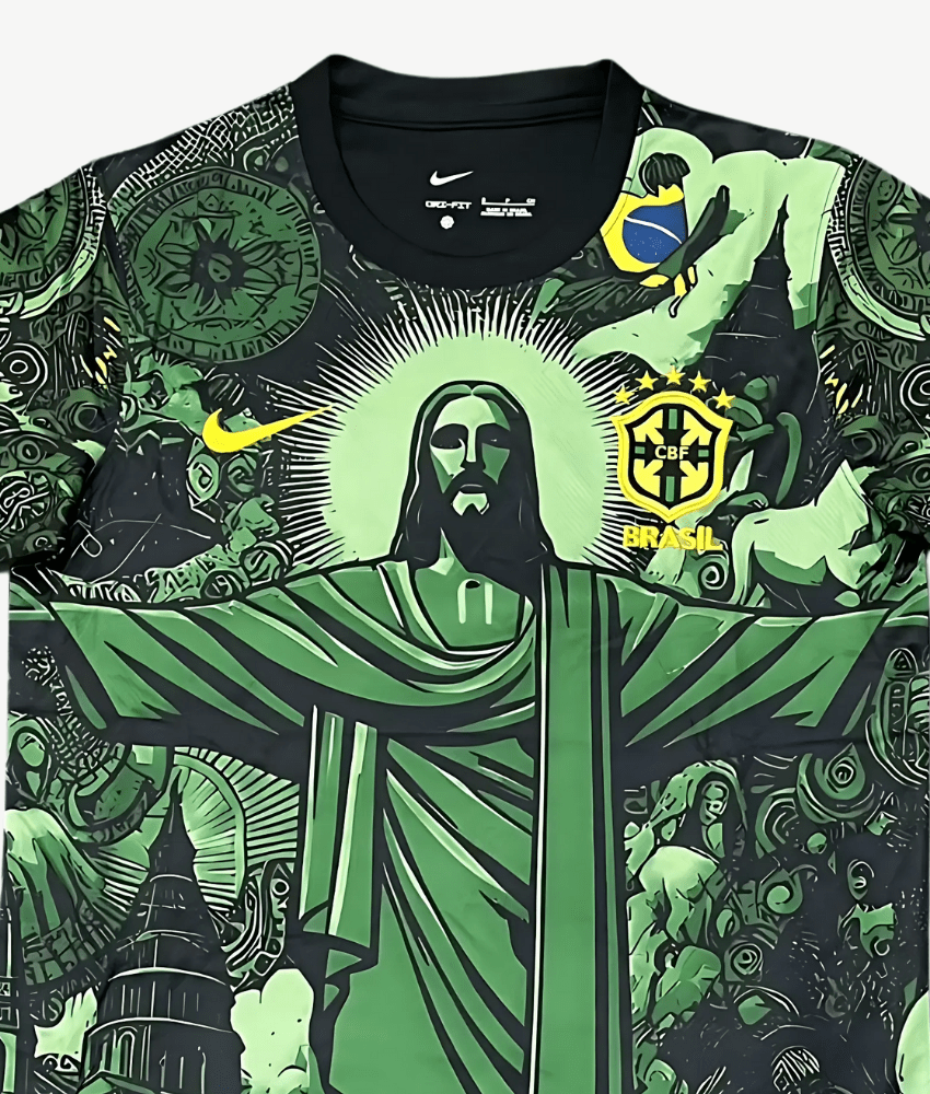 BRAZIL 2024/25 GREEN 'CHRIST THE REDEEMER' SPECIAL EDITION SHIRT