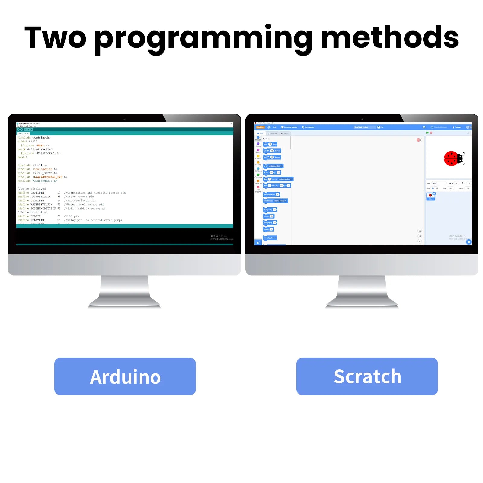 ESP32 IoT Control Smart Farm Starter Kit for Arduino Scratch 3.0 Graphical Programming