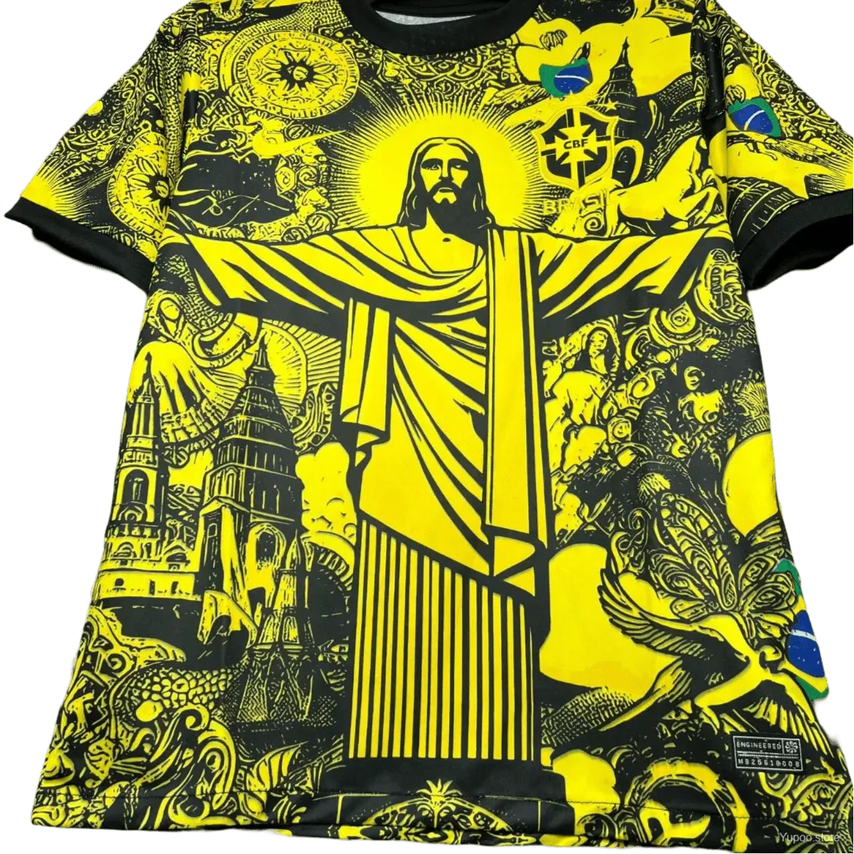 2024/2025 Brazil X Christ Yellow Special Edition kit - Fan version