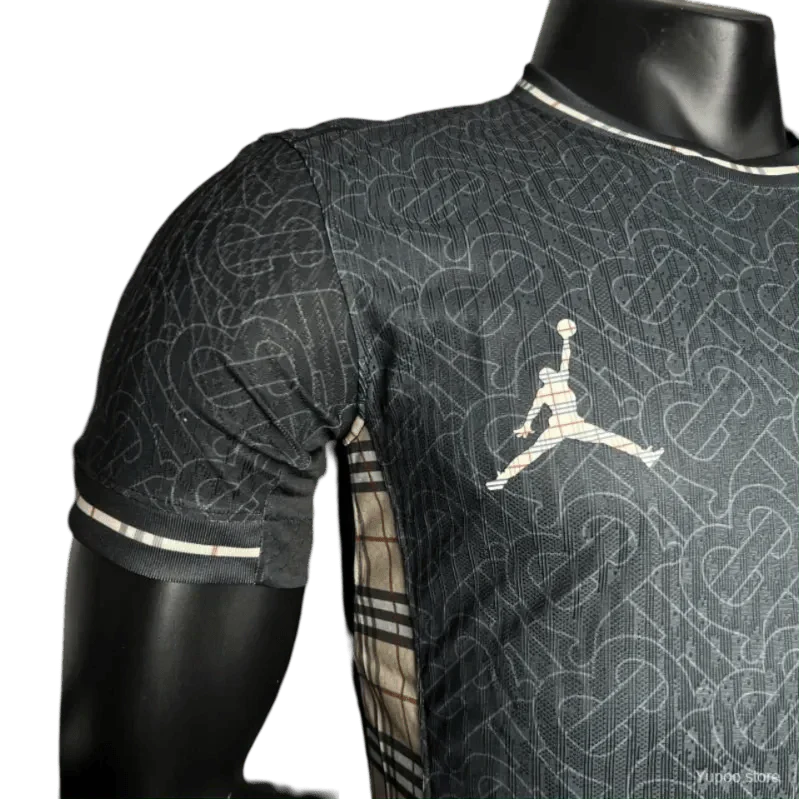 2024/2025 ENGLAND Euro Jordan x Burberry Black Shirt