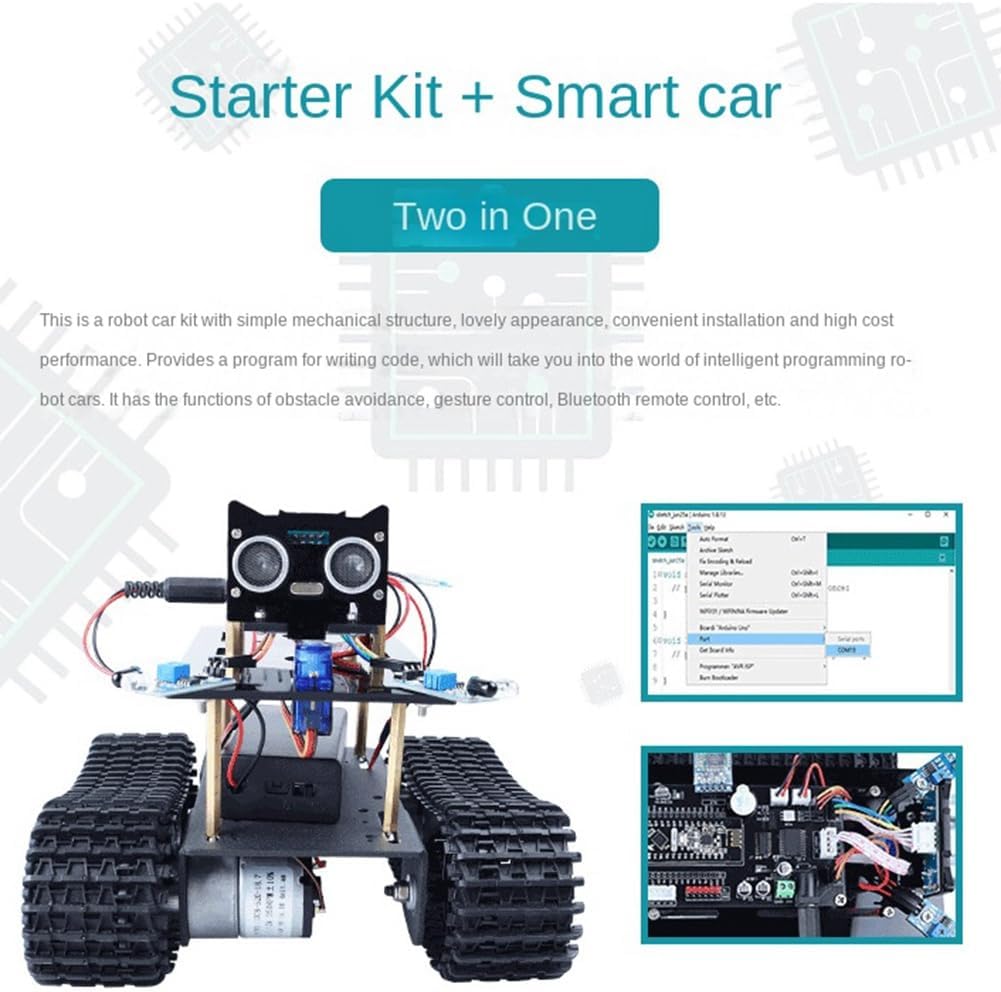 CASLE Car Smart Robot Programming Kit Replacement Spare Parts Electronicgesture Control Kit Smart Car Robot Kit Programming Learning Programming Kit