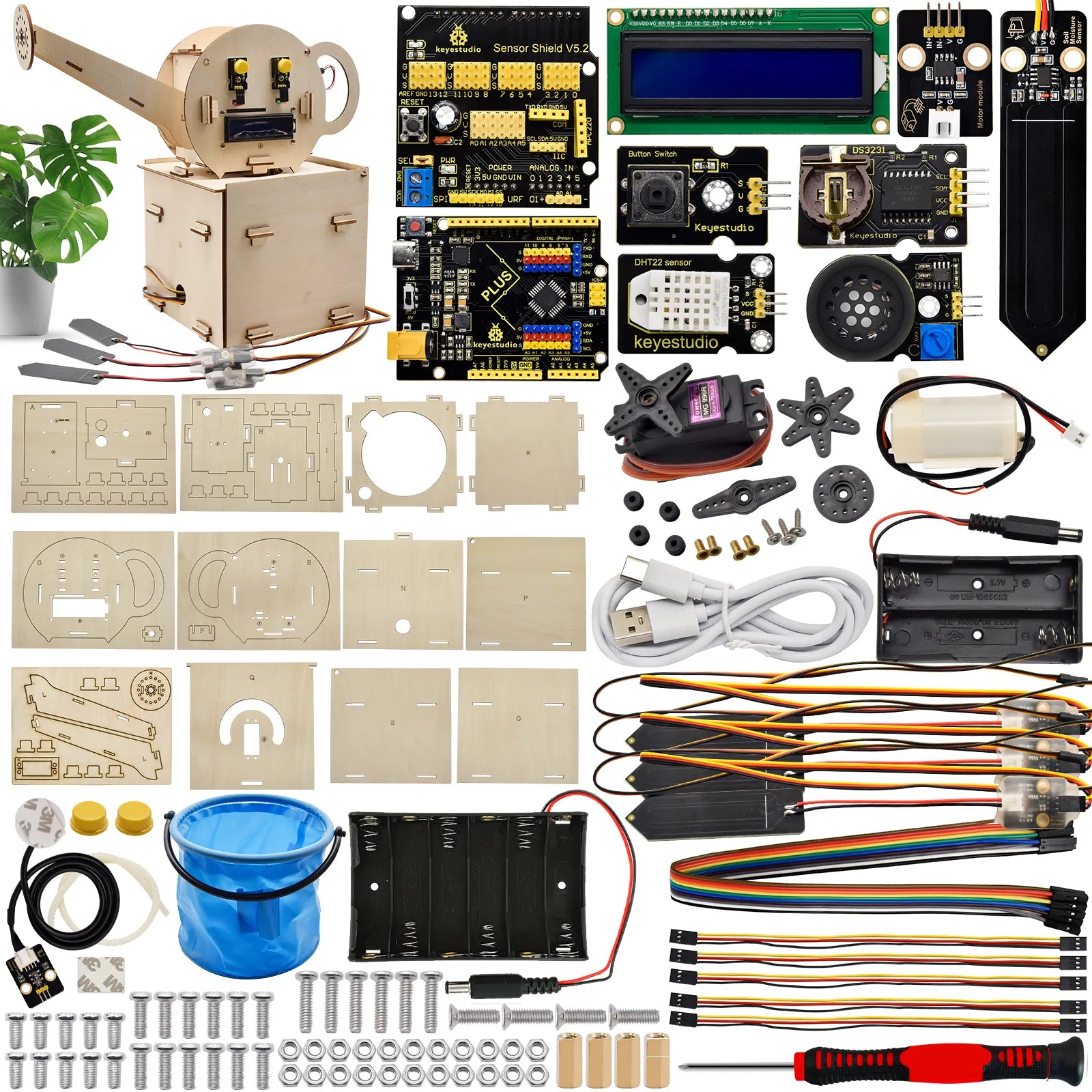 Automatic Watering Starter Kit for Ardu37STEM Electronic Pigment DIY Projects