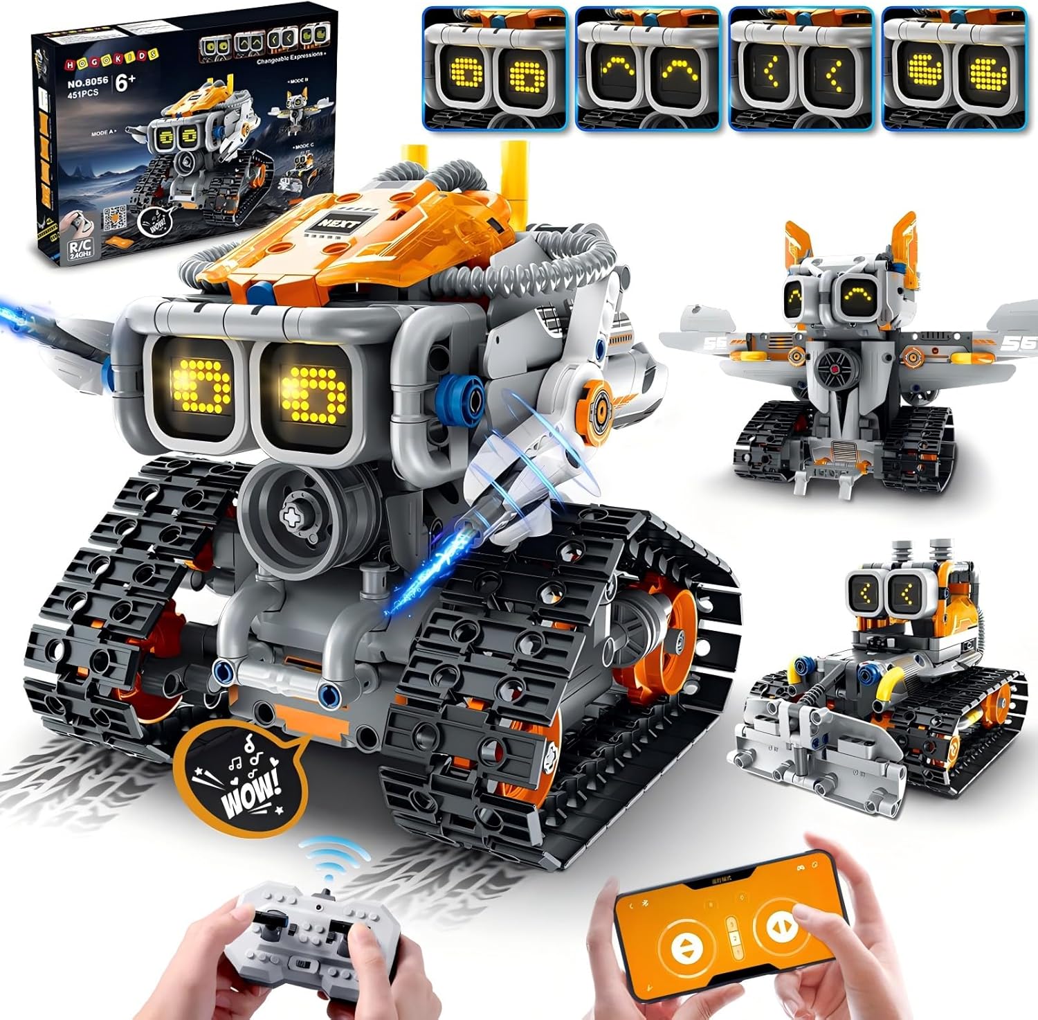 Master STEM Programming Changeable Expressions Robot Building Sets