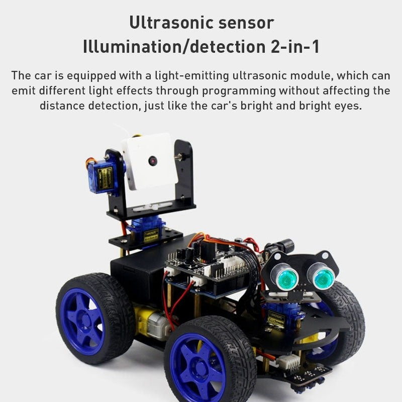 Arduino R3 UNO WiFi Camera Smart Robot Car without UNO Development Board