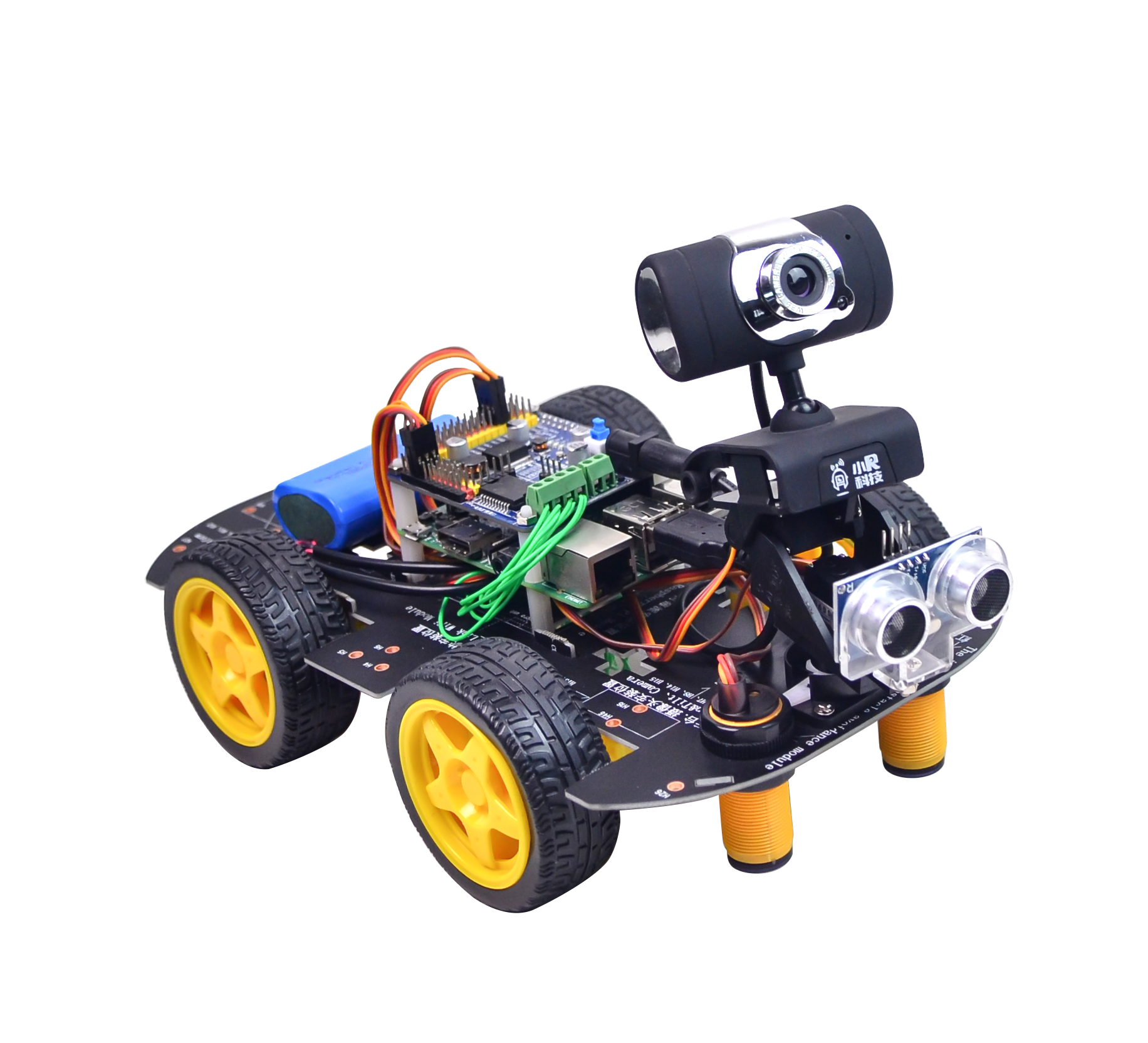 Robotic Car Kit with AI Vision and Programming,Upgraded AI Visual Color