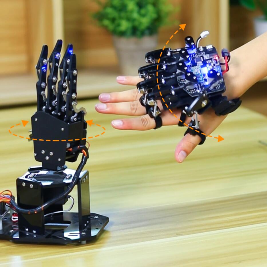 Hiwonder Wireless Somatosensory Open-Source Mechanical Glove for Robot Control