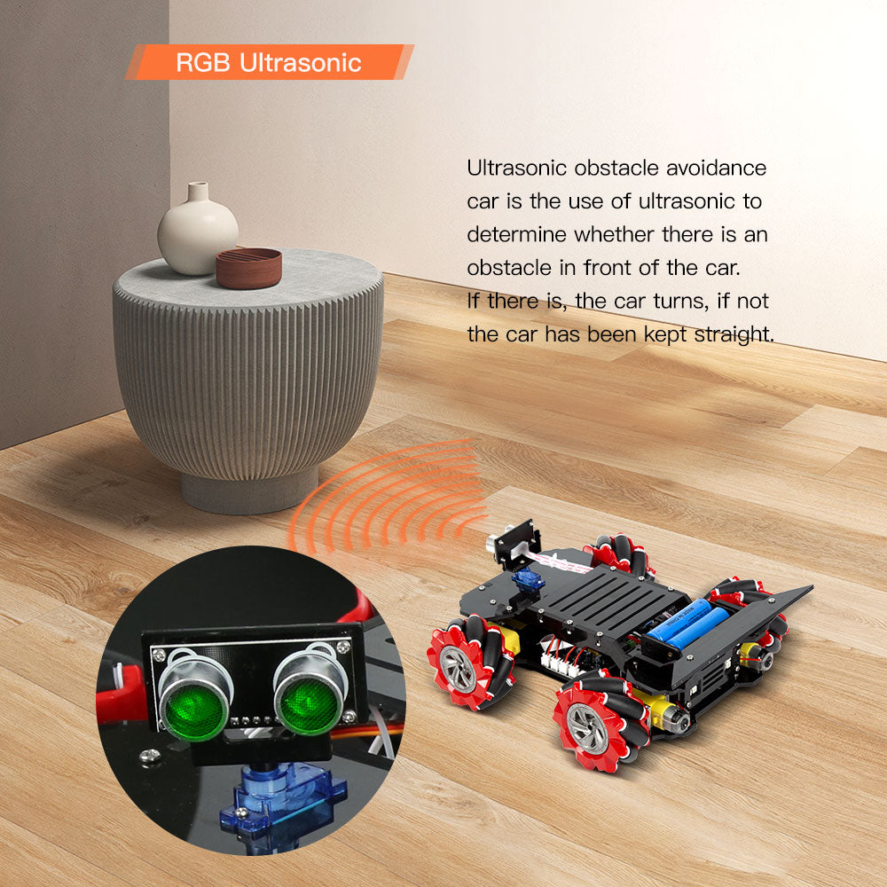 Child Toy Robots Smart Robot Car - Crab Overlord Mecanum Wheel Robot Car Kit