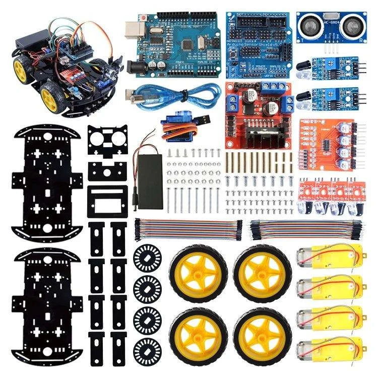 Arduino Project Programmable Robot Starter Kit with Multi-Sensor Integration