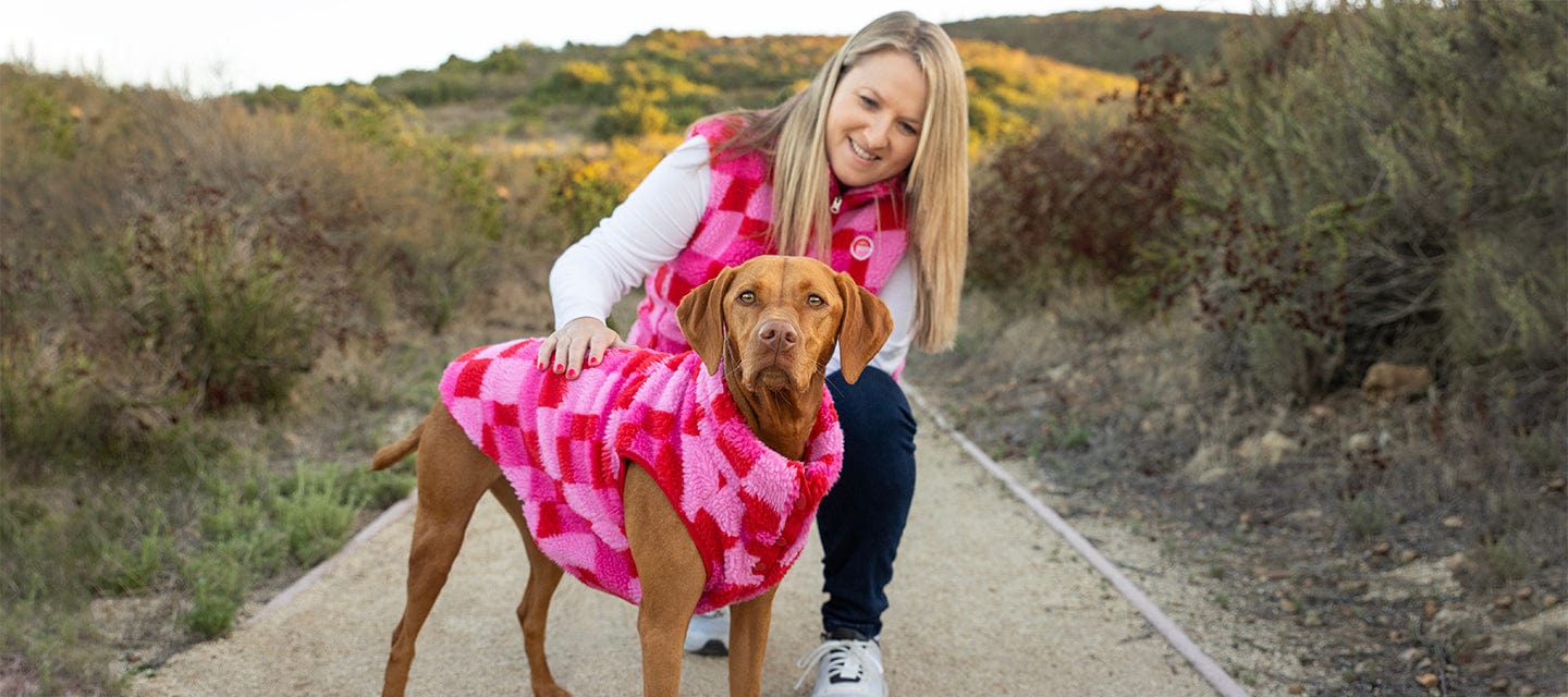 Ski Matching Human Pink Sherpa Vest