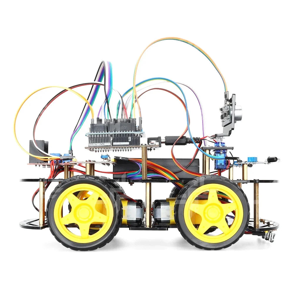 Arduino Project Programmable Robot Starter Kit with Multi-Sensor Integration