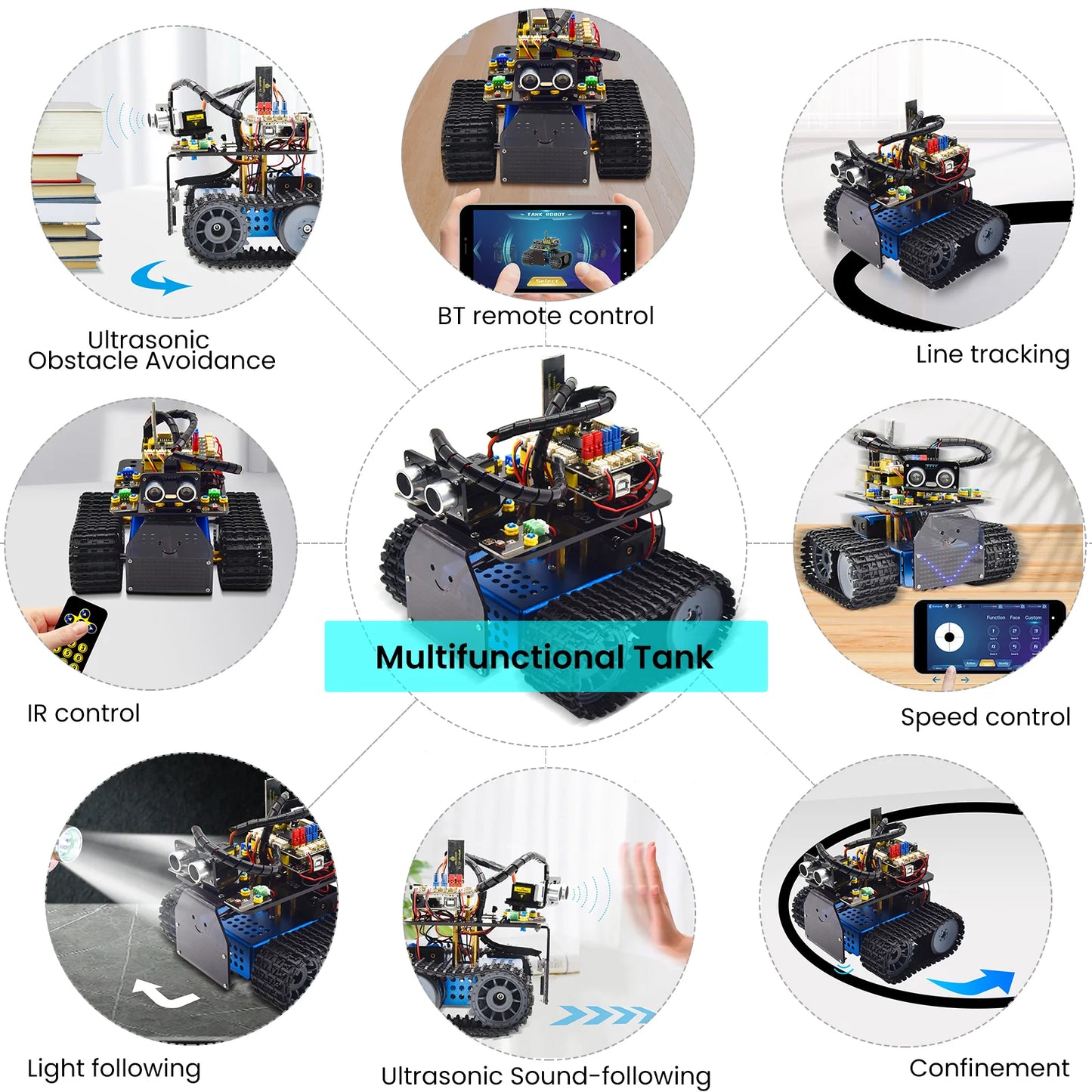 Mini Smart Tank Robot V3.0 for Arduino