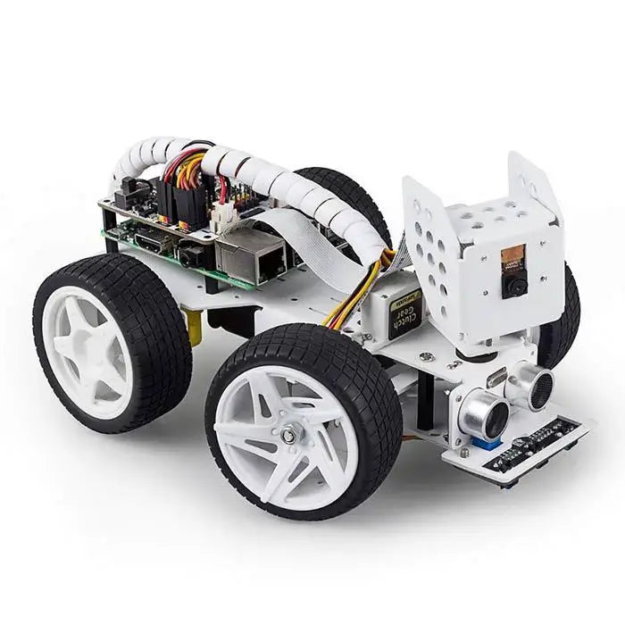 SunFounder Smart Video Robot Car Kit for Raspberry Pi, Python/Blockly, Web Control, Line Tracking, for Raspberry Pi Robot Kits for Teens and Adults