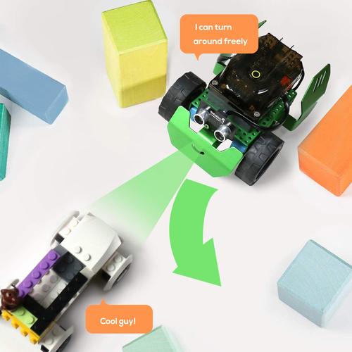 Q-Scout Robot Building Kit Line Follower - Arduino Coding & Graphical Programming, STEM Toy, Lego Compatibility