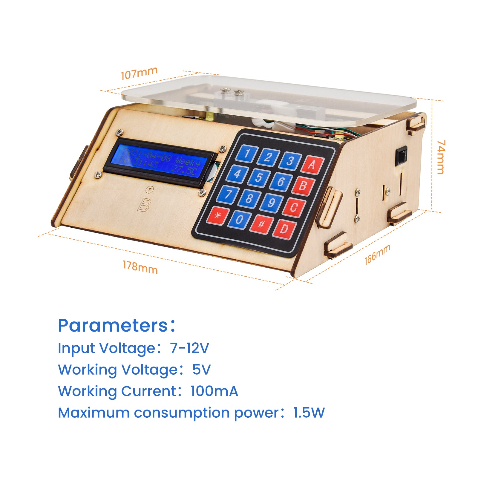 Electronic scale 5 kg Arduino Project Kit: Build Your Own Scale