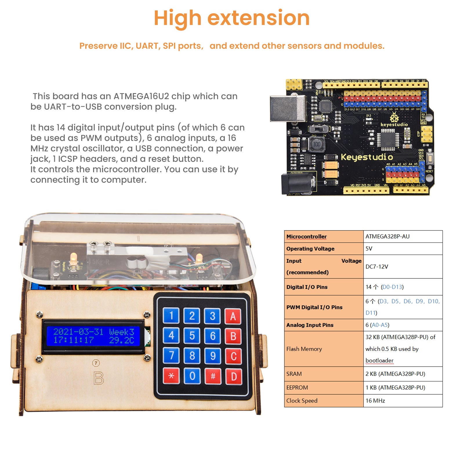 Electronic scale 5 kg Arduino Project Kit: Build Your Own Scale