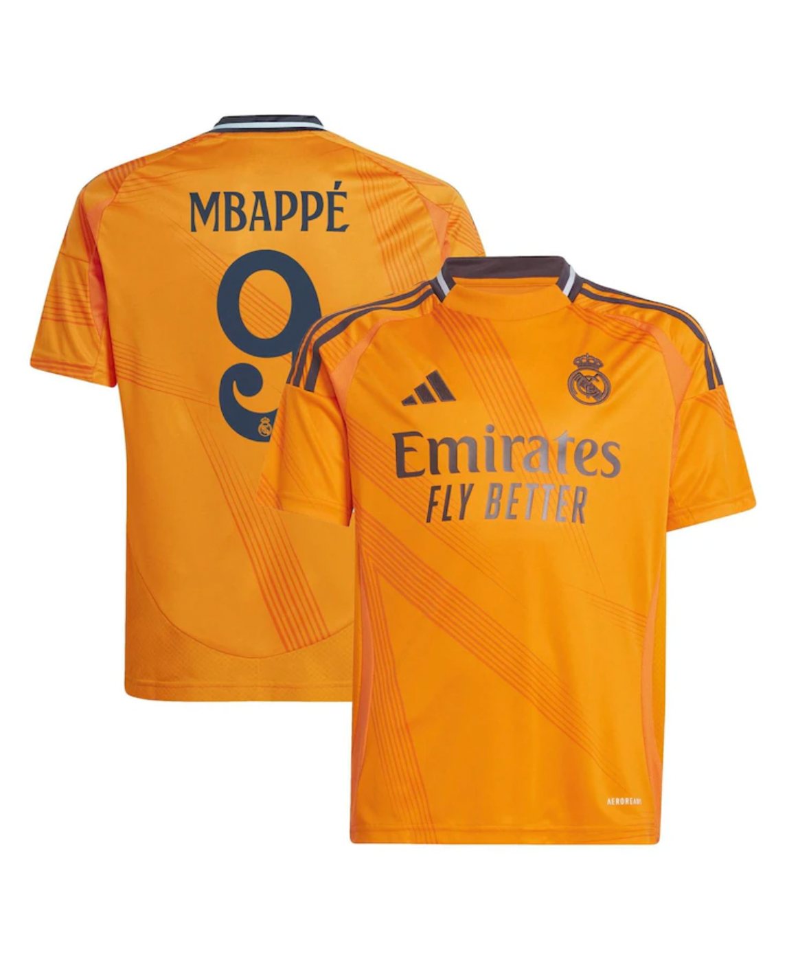 Real Madrid 2024/2025 Away Kit Orange