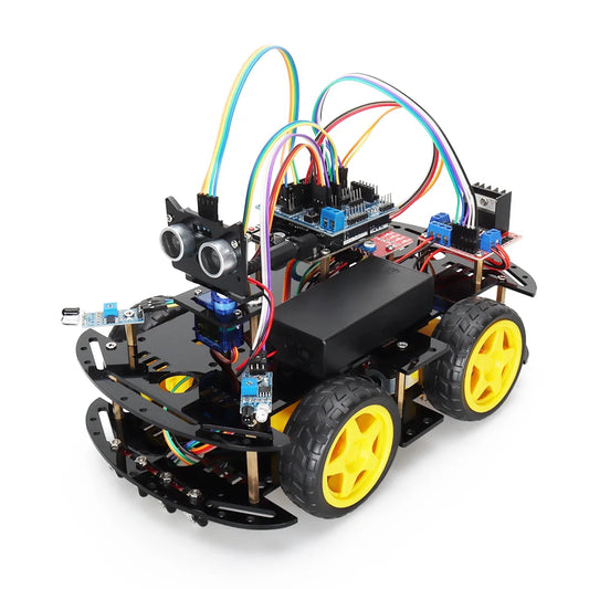 Arduino Project Programmable Robot Starter Kit with Multi-Sensor Integration