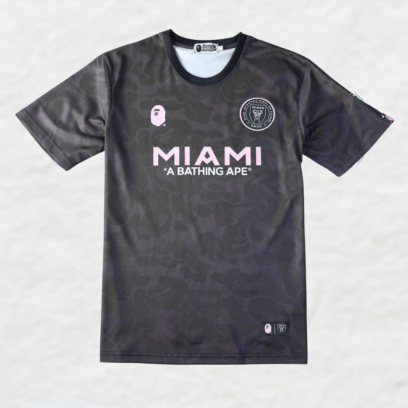 Bape X Inter Miami 2023/24 Black Camo Shirt