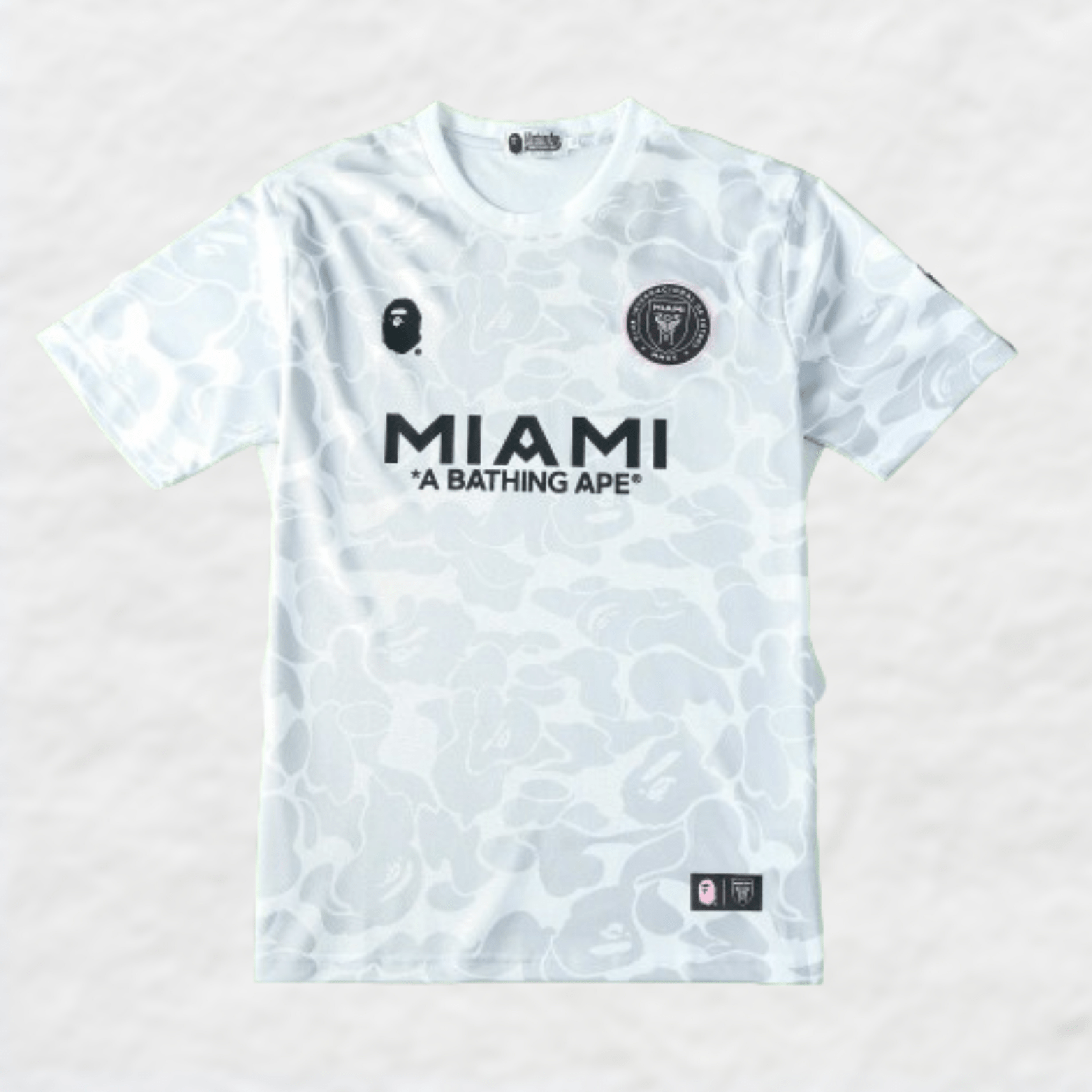 Bape X Inter MIAMI 2023/24 White Camo Shirt