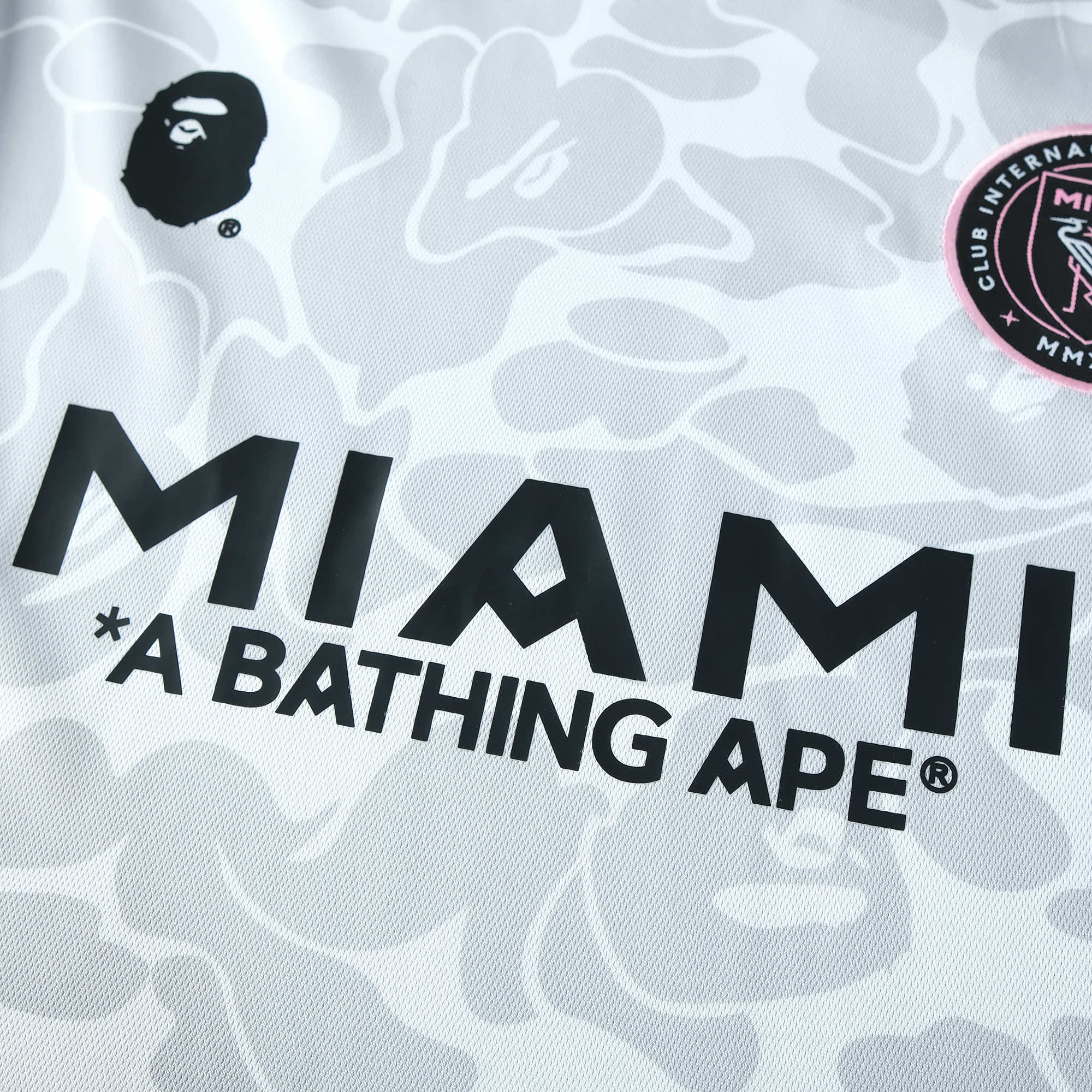 Bape X Inter MIAMI 2023/24 White Camo Shirt