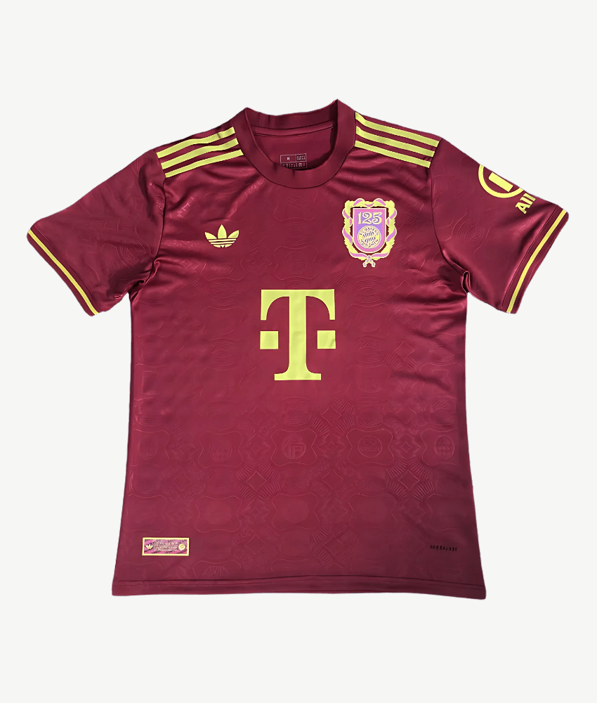 BAYERN MUNICH 2024/25 '125TH ANNIVERSARY BURGUNDY' SPECIAL EDITION SHIRT