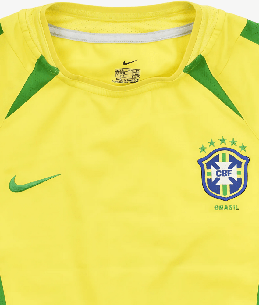 BRAZIL 2002 HOME RETRO SHIRT