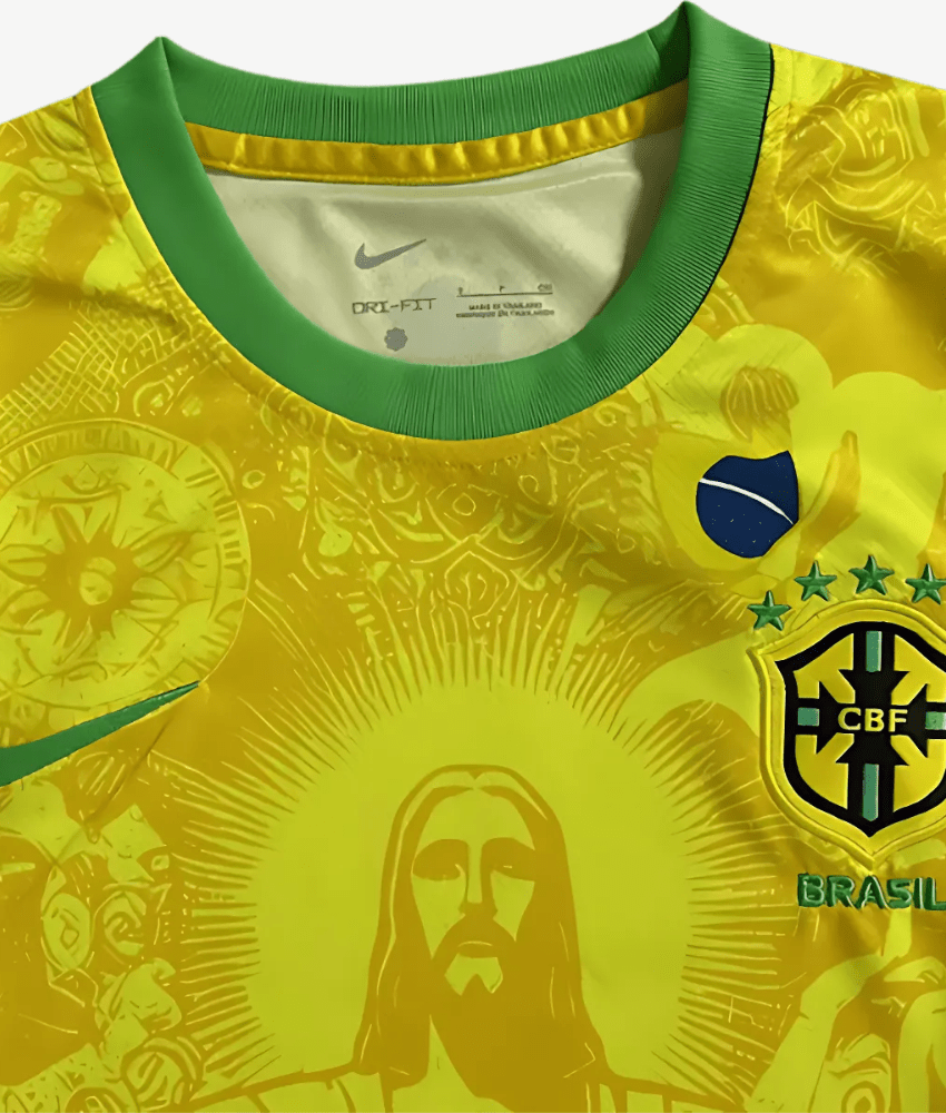 BRAZIL 2024/25 GOLD 'CHRIST THE REDEEMER' SPECIAL EDITION SHIRT
