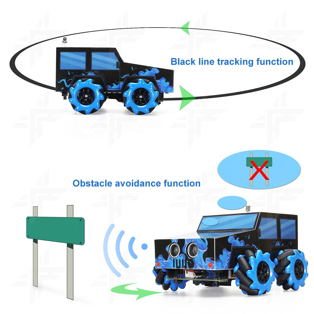 Arduino IDE Programming Smart Robot Kit, IR Remote Control Kit, Obstacle Avoidance Robot Tank Car Kit for STEAM