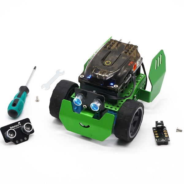 Q-Scout Robot Building Kit Line Follower - Arduino Coding & Graphical Programming, STEM Toy, Lego Compatibility