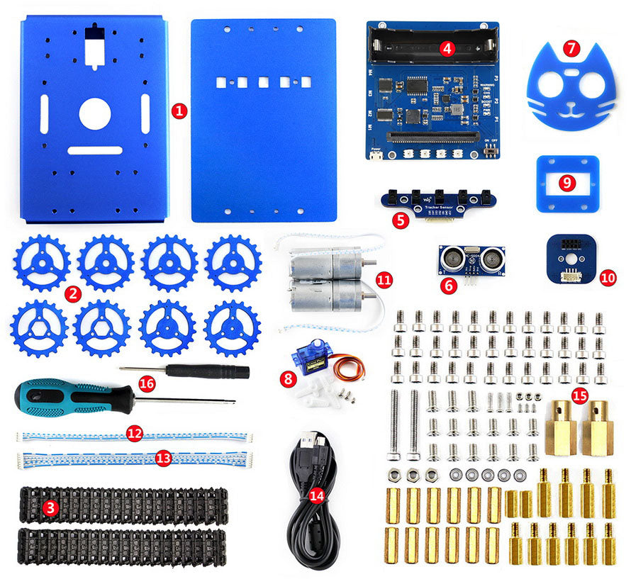 KitiBot, Starter Robot, Graphical Programming, 2WD Version