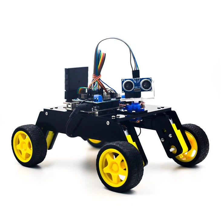 DIY Remote Control Smart Robot Car Kit 4WD Chassis Kit For Robot Car Toy