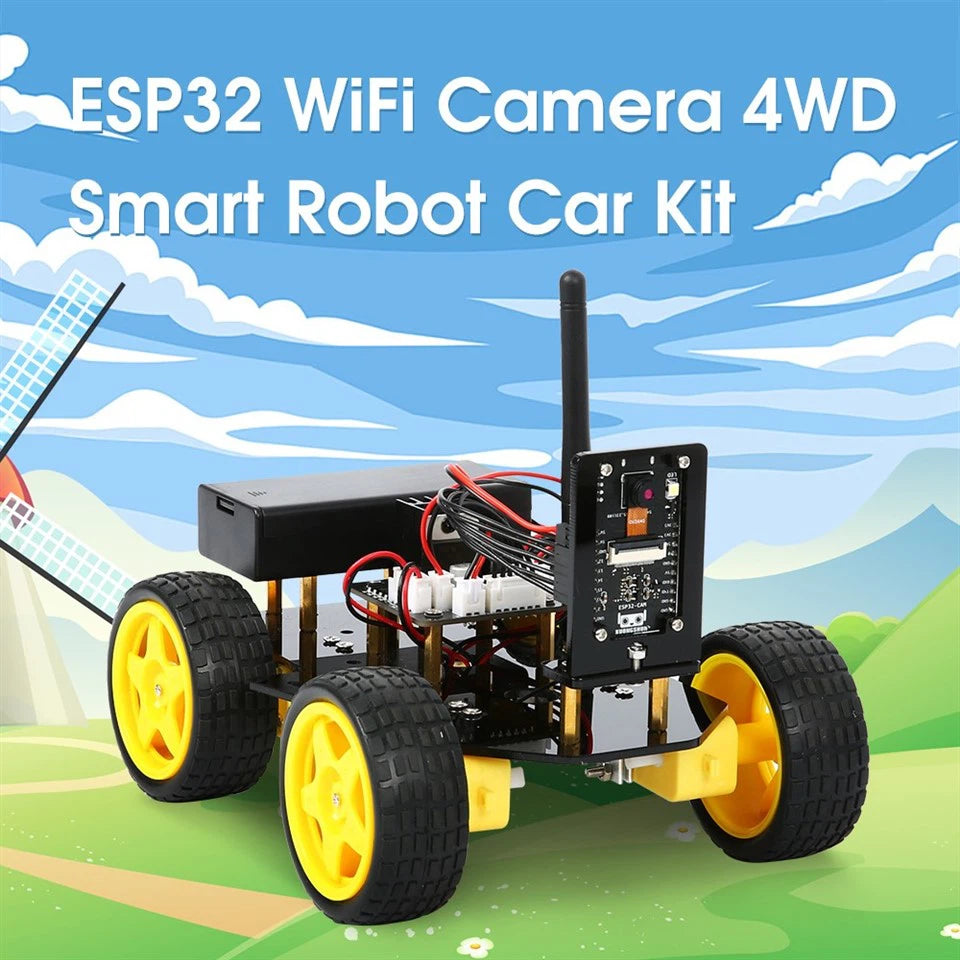 Programming TUTORIAL ESP32 Camera Robot Car Kit Pou Arduino