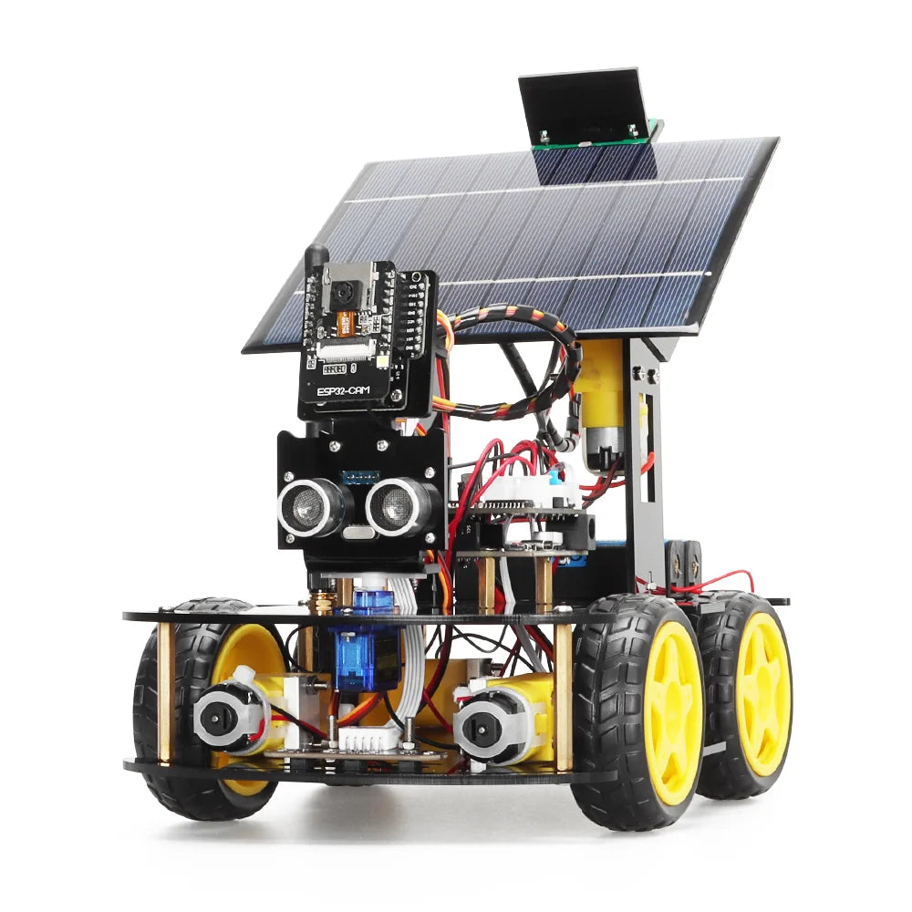 Solar-Powered Autonomous Arduino Robot Kit