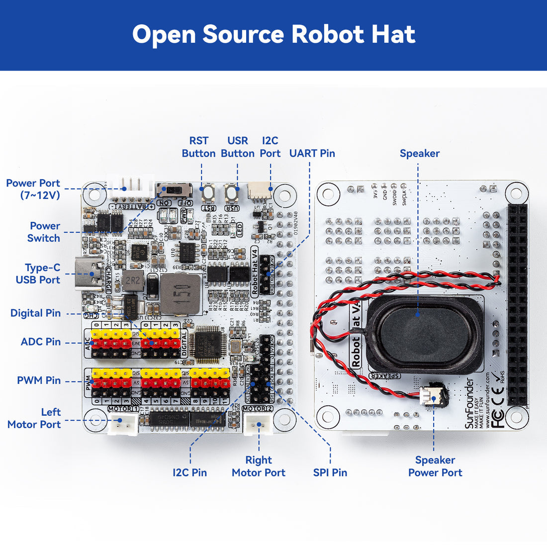 SunFounder Smart Video Robot Car Kit for Raspberry Pi, Python/Blockly, Web Control, Line Tracking, for Raspberry Pi Robot Kits for Teens and Adults