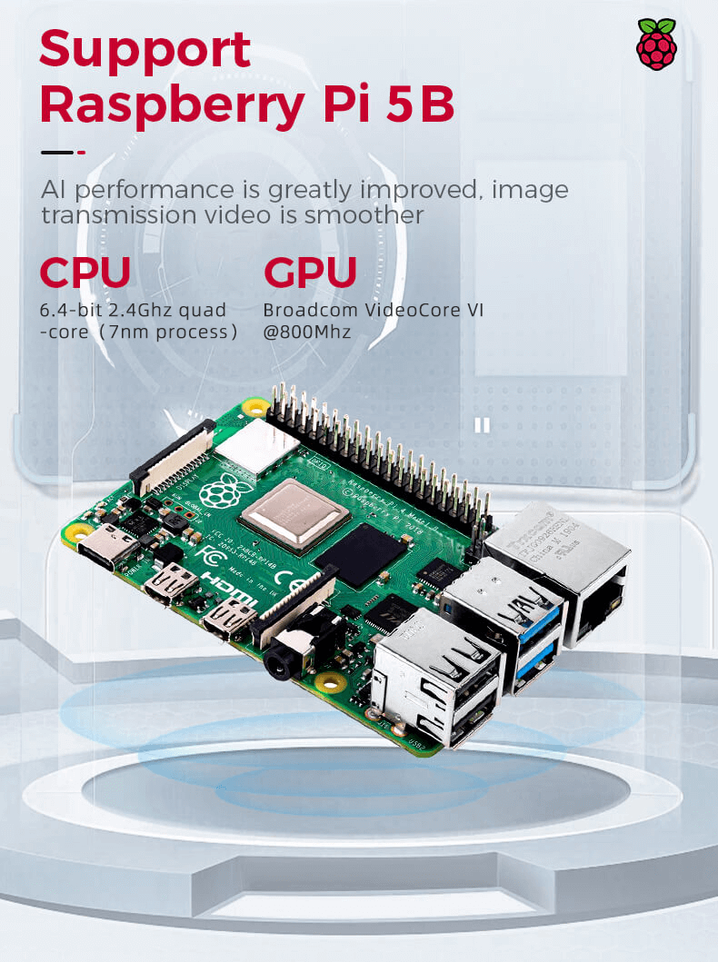 Robotic Car Kit with AI Vision and Programming,Upgraded AI Visual Color