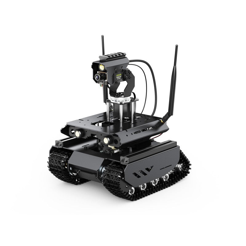 Open-source Off-Road Tracked AI Robot For Jetson Orin Series Board Dual Controllers Flexible Omnidirectional Pan-Tilt